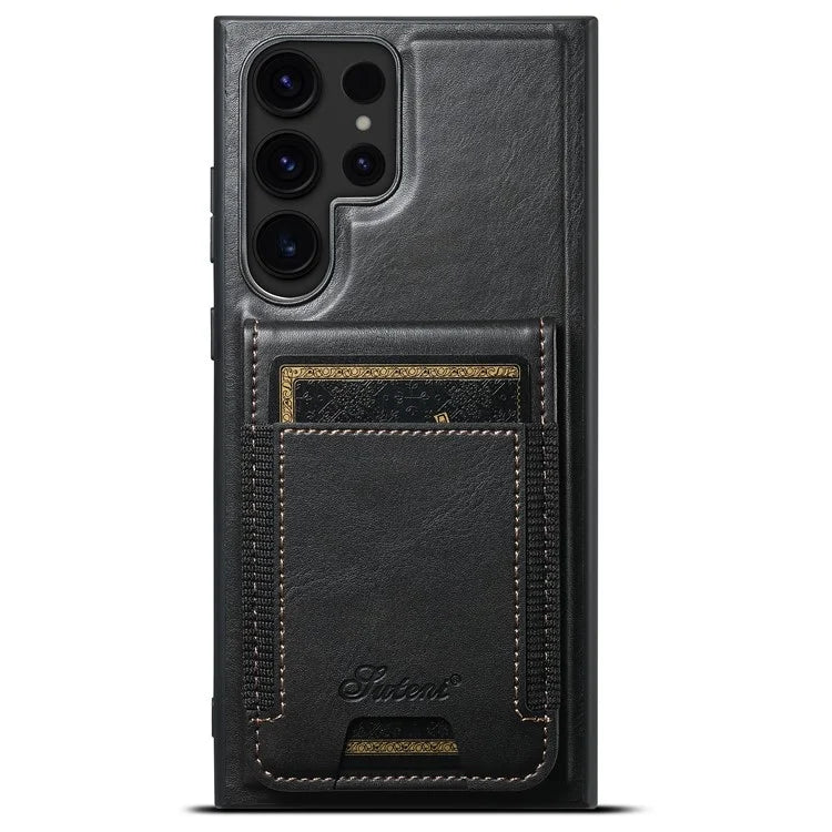 SUTENI H17 For Samsung Galaxy S22 Ultra 5G Case Card Holder Phone Cover Compatible with MagSafe