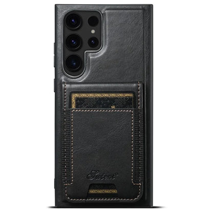 SUTENI H17 For Samsung Galaxy S22 Ultra 5G Case Card Holder Phone Cover Compatible with MagSafe