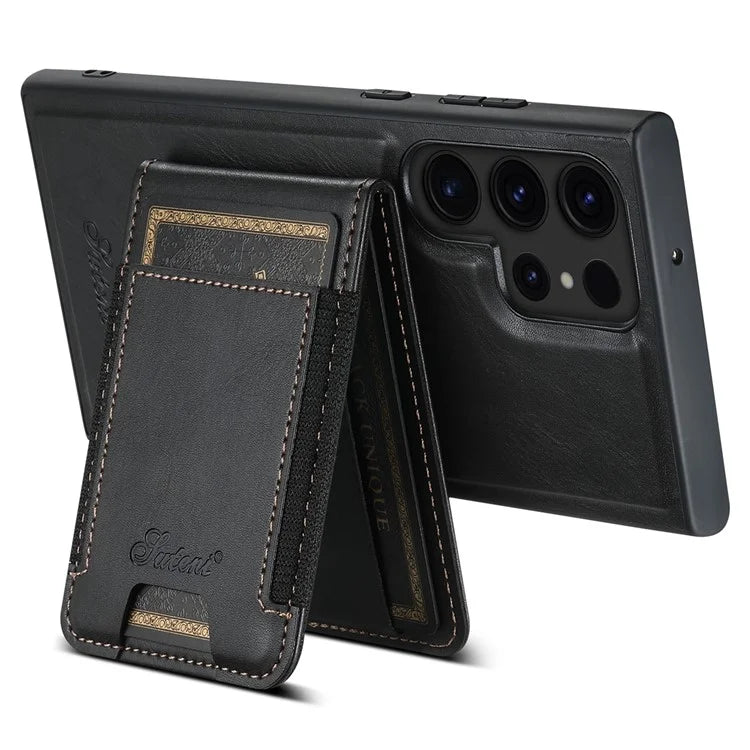 SUTENI H17 For Samsung Galaxy S22 Ultra 5G Case Card Holder Phone Cover Compatible with MagSafe