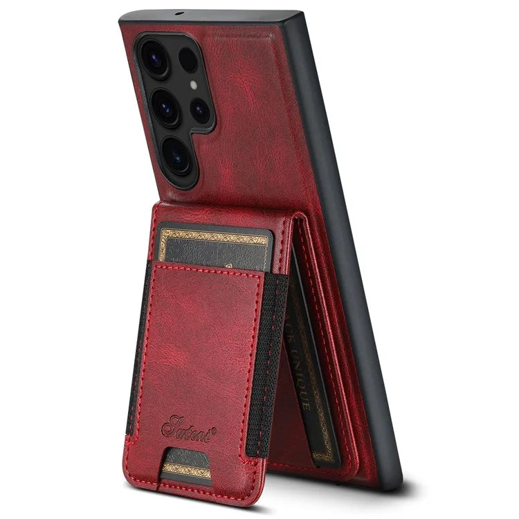 SUTENI H17 For Samsung Galaxy S22 Ultra 5G Case Card Holder Phone Cover Compatible with MagSafe