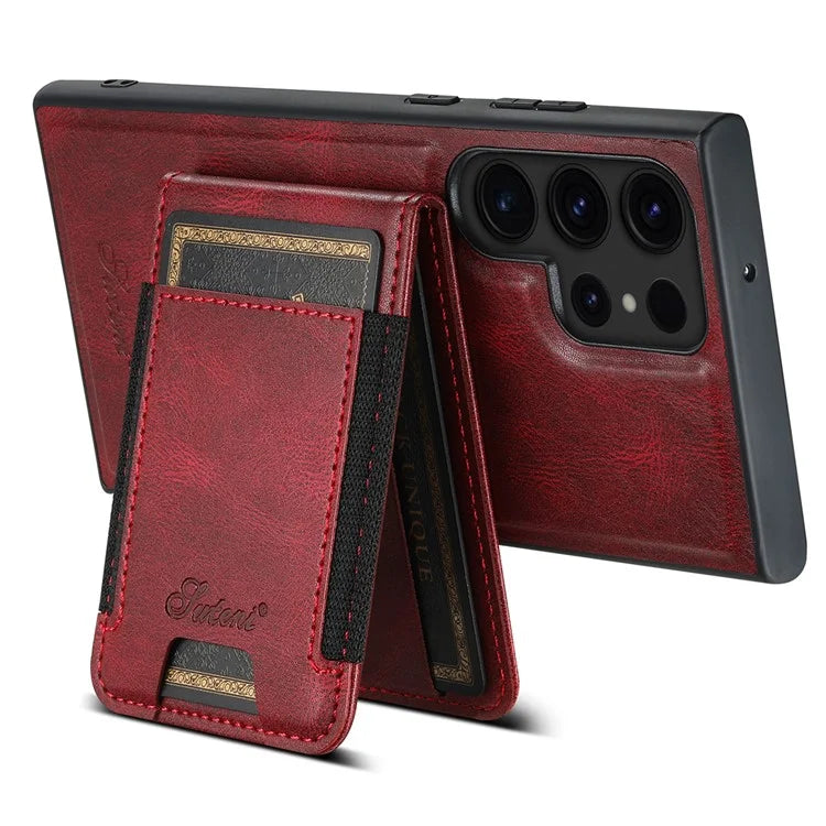 SUTENI H17 For Samsung Galaxy S22 Ultra 5G Case Card Holder Phone Cover Compatible with MagSafe