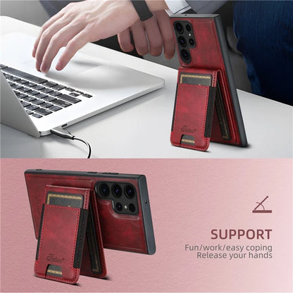 SUTENI H17 For Samsung Galaxy S22 Ultra 5G Case Card Holder Phone Cover Compatible with MagSafe