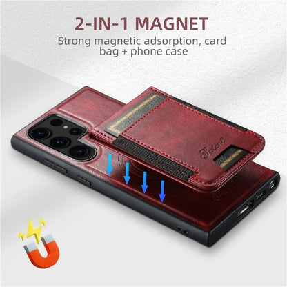 SUTENI H17 For Samsung Galaxy S22 Ultra 5G Case Card Holder Phone Cover Compatible with MagSafe