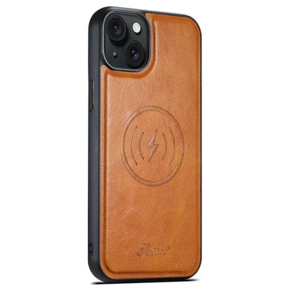 SUTENI H17 For iPhone 13 PU+TPU Case Compatible with MagSafe Card Holder Kickstand Phone Case