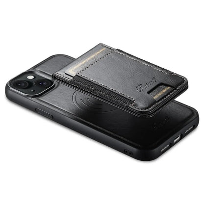 SUTENI H17 For iPhone 13 PU+TPU Case Compatible with MagSafe Card Holder Kickstand Phone Case