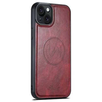 SUTENI H17 For iPhone 13 PU+TPU Case Compatible with MagSafe Card Holder Kickstand Phone Case