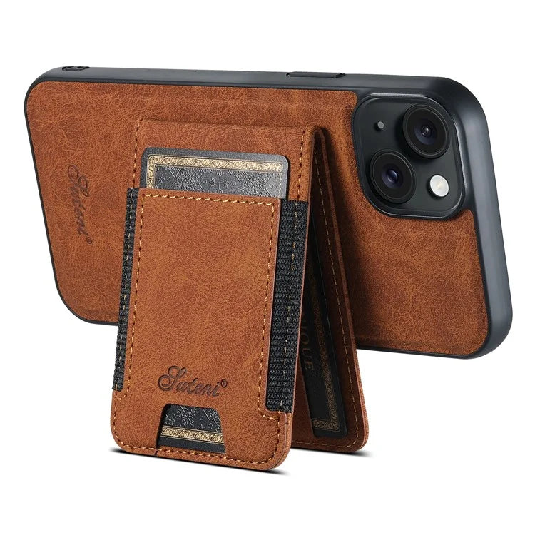 SUTENI H17 For iPhone 13 6.1 inch Case Detachable 2-in-1 Kickstand Protective Cover Compatible with MagSafe