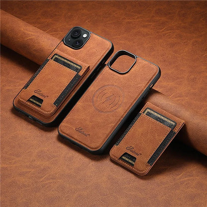 SUTENI H17 For iPhone 13 6.1 inch Case Detachable 2-in-1 Kickstand Protective Cover Compatible with MagSafe