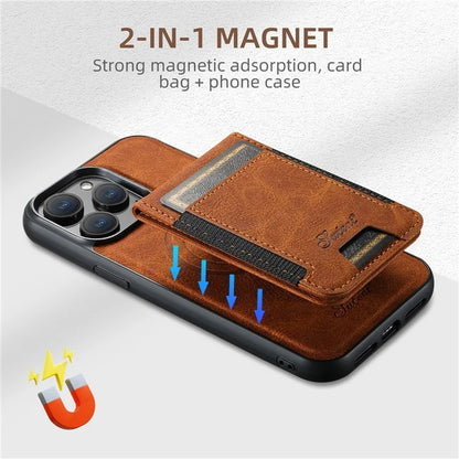 SUTENI H17 For iPhone 13 Pro Max Case Card Slots Kickstand Leather+TPU Phone Cover