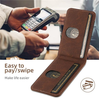SUTENI H17 For iPhone 13 Pro Max Case Card Slots Kickstand Leather+TPU Phone Cover