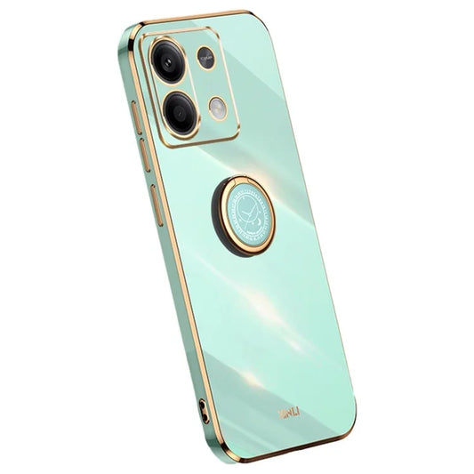 XINLI For Xiaomi Redmi Note 13 Pro 4G / Poco M6 Pro 4G Case Electroplating TPU Cover with Kickstand