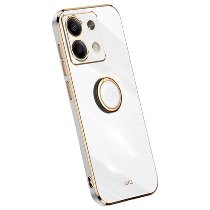 XINLI For Xiaomi Redmi Note 13 Pro 4G / Poco M6 Pro 4G Case Electroplating TPU Cover with Kickstand
