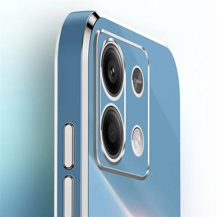 XINLI For Xiaomi Redmi Note 13 Pro 4G / Poco M6 Pro 4G Case Electroplating TPU Cover with Kickstand