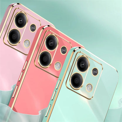 XINLI For Xiaomi Redmi Note 13 Pro 4G / Poco M6 Pro 4G Case Electroplating TPU Cover with Kickstand