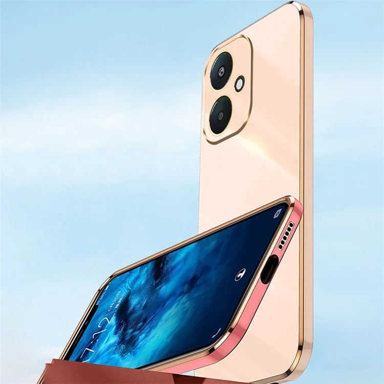 XINLI For Xiaomi Redmi 13C 5G Case Electroplating Edge TPU Phone Back Cover