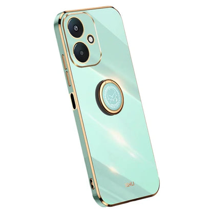 XINLI For Xiaomi Redmi 13C 5G Case Electroplating Kickstand Soft TPU Phone Cover