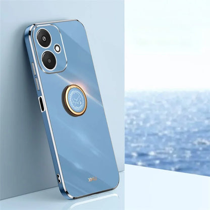 XINLI For Xiaomi Redmi 13C 5G Case Electroplating Kickstand Soft TPU Phone Cover