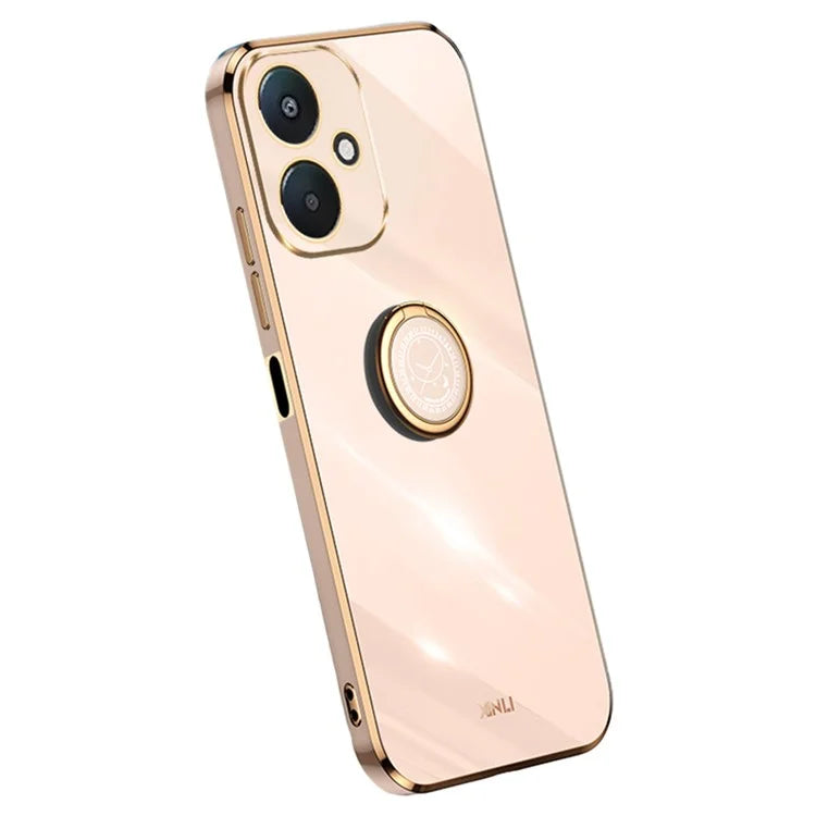 XINLI For Xiaomi Redmi 13C 5G Case Electroplating Kickstand Soft TPU Phone Cover