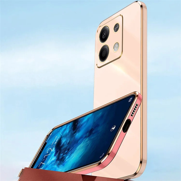 XINLI For Xiaomi Redmi Note 13 4G TPU Case Anti-scratch Electroplating Phone Cover