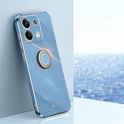 XINLI For Xiaomi Redmi Note 13 4G Case Soft TPU Electroplating Phone Kickstand Cover