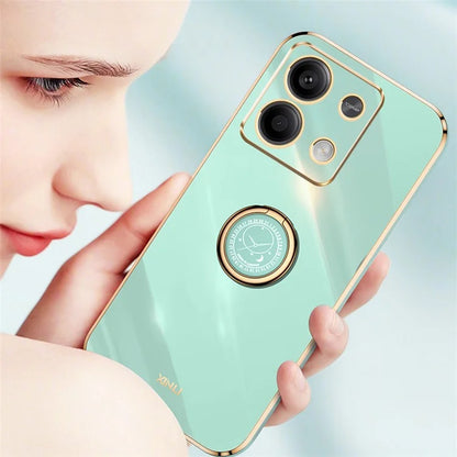 XINLI For Xiaomi Redmi Note 13 4G Case Soft TPU Electroplating Phone Kickstand Cover