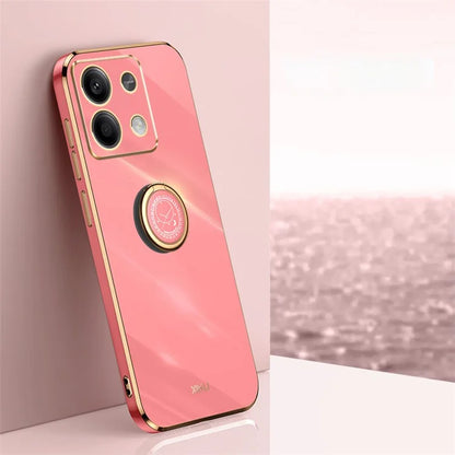 XINLI For Xiaomi Redmi Note 13 4G Case Soft TPU Electroplating Phone Kickstand Cover