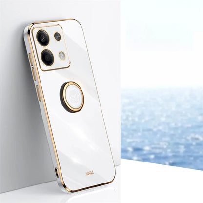 XINLI For Xiaomi Redmi Note 13 4G Case Soft TPU Electroplating Phone Kickstand Cover