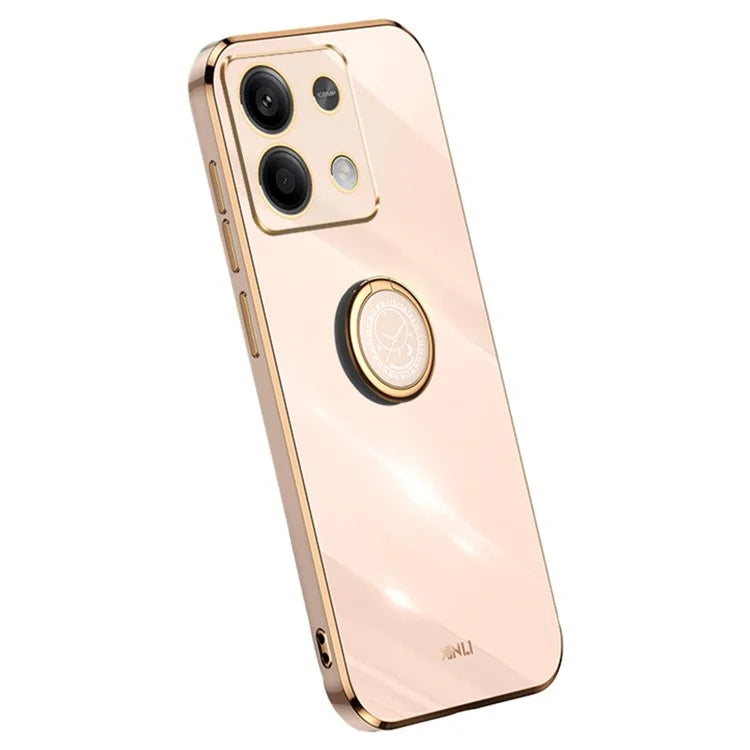 XINLI For Xiaomi Redmi Note 13 4G Case Soft TPU Electroplating Phone Kickstand Cover