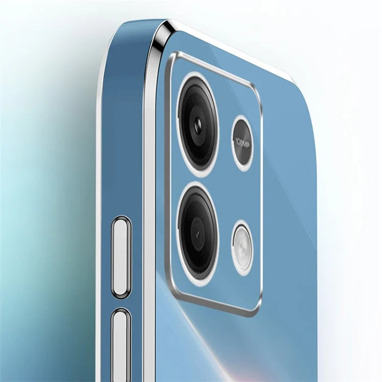 XINLI For Xiaomi Redmi Note 13 4G Case Soft TPU Electroplating Phone Kickstand Cover