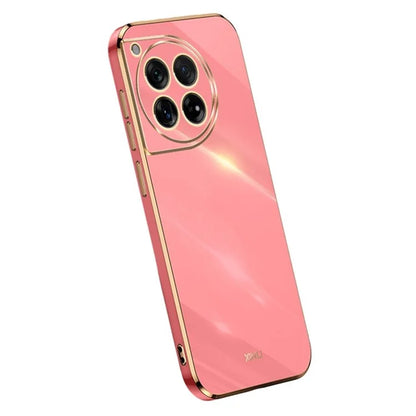 XINLI For OnePlus 12 5G Case Electroplating TPU Phone Cover Precise Lens Protection