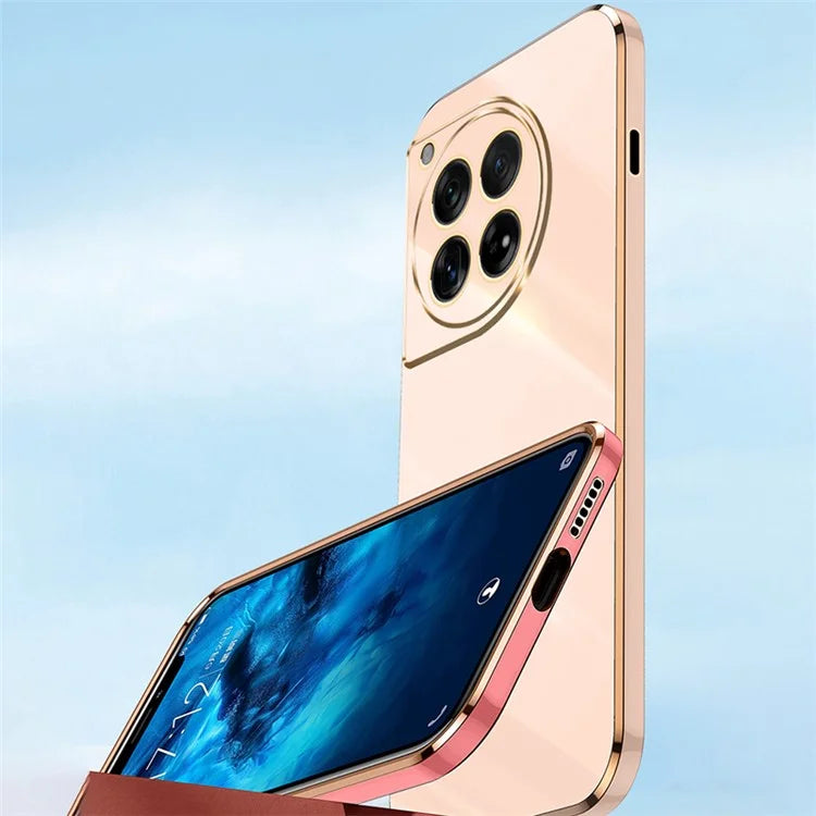 XINLI For OnePlus 12 5G Case Electroplating TPU Phone Cover Precise Lens Protection