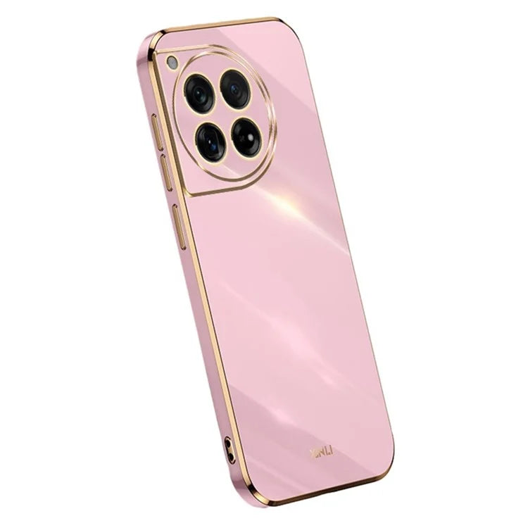 XINLI For OnePlus 12 5G Case Electroplating TPU Phone Cover Precise Lens Protection