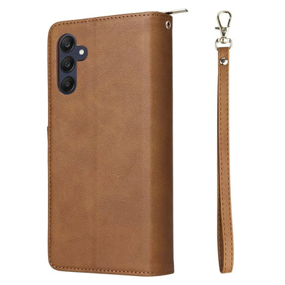 For Samsung Galaxy A25 5G (Global) (161.0 x 76.5 x 8.3mm) Case Card Slots Zipper Leather Cover