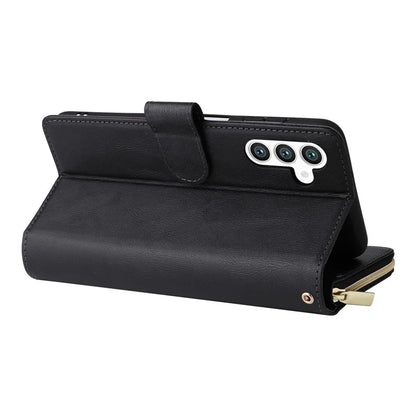 For Samsung Galaxy S24+ Case Leather 9 Card Holders Phone Protective Cover