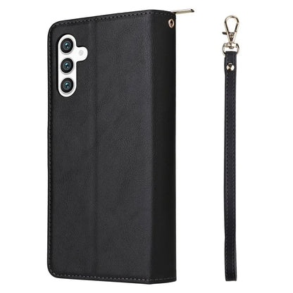 For Samsung Galaxy S24+ Case Leather 9 Card Holders Phone Protective Cover