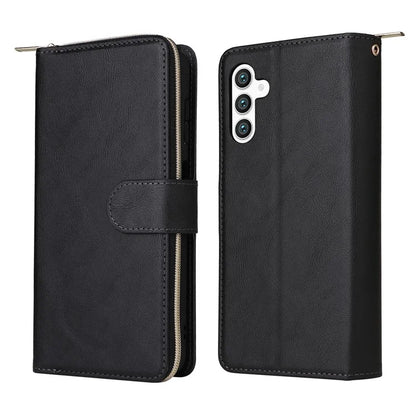 For Samsung Galaxy S24+ Case Leather 9 Card Holders Phone Protective Cover
