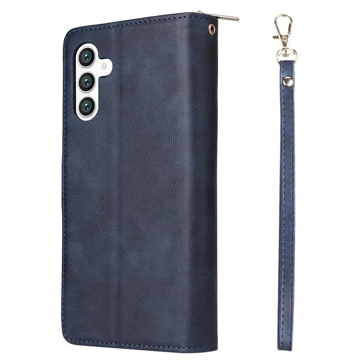 For Samsung Galaxy S24+ Case Leather 9 Card Holders Phone Protective Cover