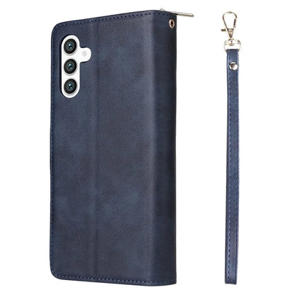 For Samsung Galaxy S24+ Case Leather 9 Card Holders Phone Protective Cover
