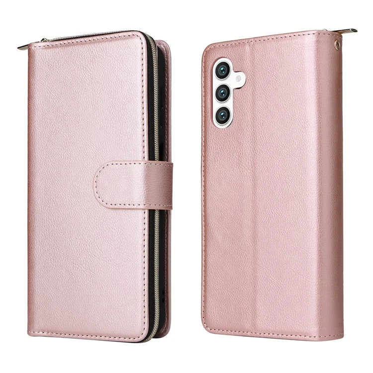 For Samsung Galaxy S24+ Case Leather 9 Card Holders Phone Protective Cover