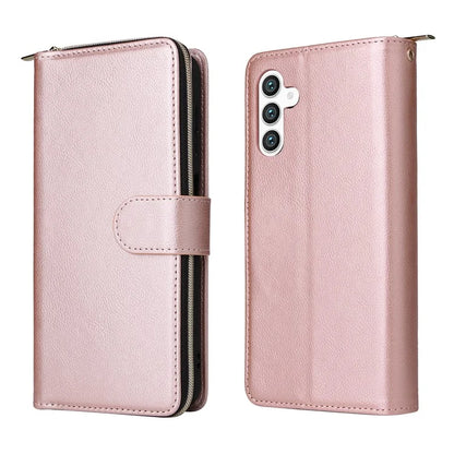 For Samsung Galaxy S24+ Case Leather 9 Card Holders Phone Protective Cover