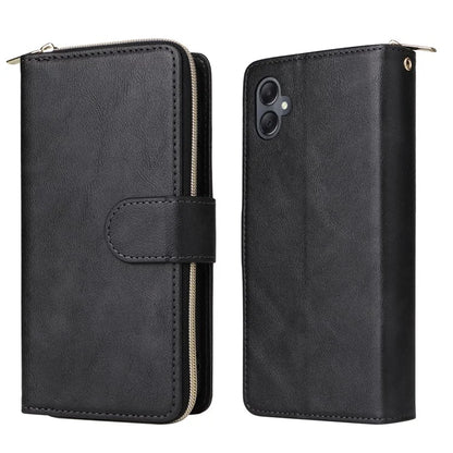 For Samsung Galaxy A05 4G Case Card Slots Zipper Wallet Leather Phone Cover