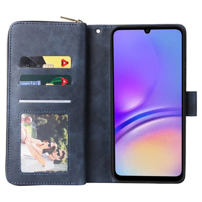 For Samsung Galaxy A05 4G Case Card Slots Zipper Wallet Leather Phone Cover