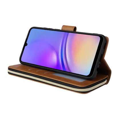 For Samsung Galaxy A05 4G Case Card Slots Zipper Wallet Leather Phone Cover