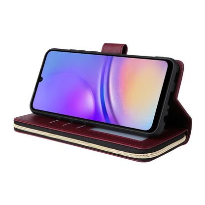 For Samsung Galaxy A05 4G Case Card Slots Zipper Wallet Leather Phone Cover