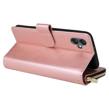 For Samsung Galaxy A05 4G Case Card Slots Zipper Wallet Leather Phone Cover