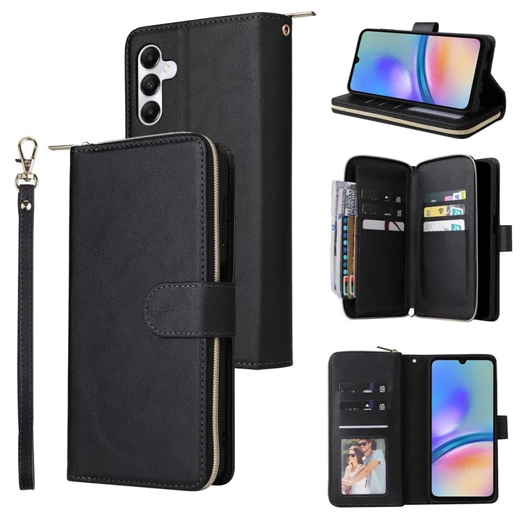 For Samsung Galaxy A05s 4G Magnetic Case Leather Zipper Wallet Phone Cover