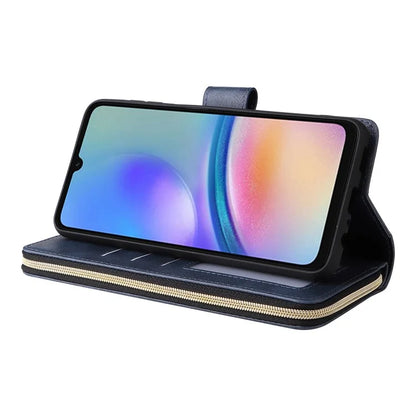 For Samsung Galaxy A05s 4G Magnetic Case Leather Zipper Wallet Phone Cover