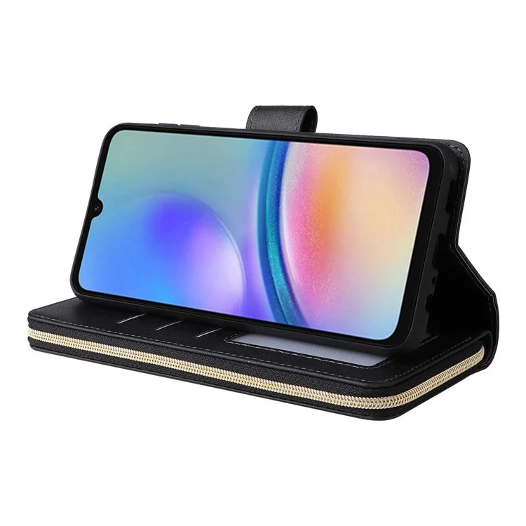 For Samsung Galaxy A05s 4G Magnetic Case Leather Zipper Wallet Phone Cover