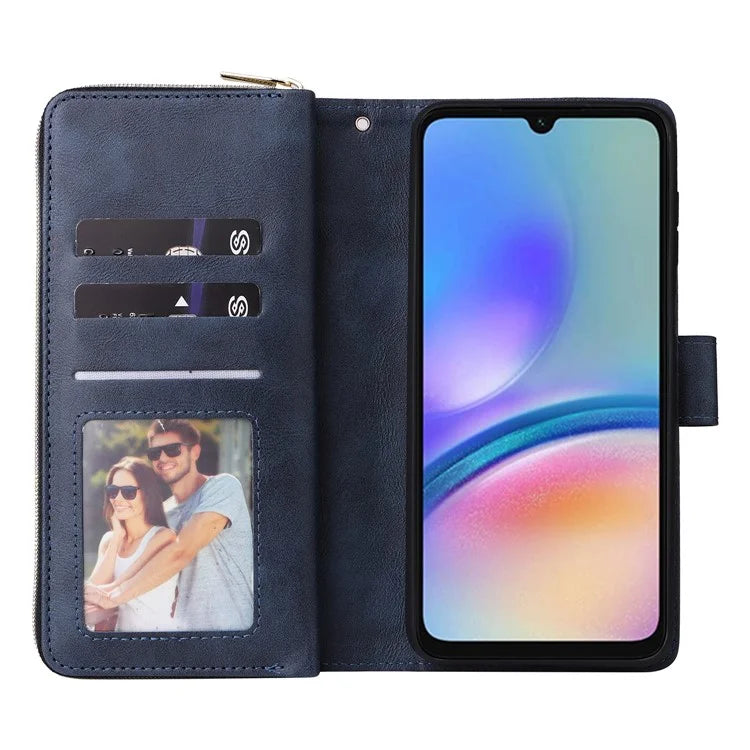 For Samsung Galaxy A05s 4G Magnetic Case Leather Zipper Wallet Phone Cover