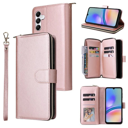 For Samsung Galaxy A05s 4G Magnetic Case Leather Zipper Wallet Phone Cover